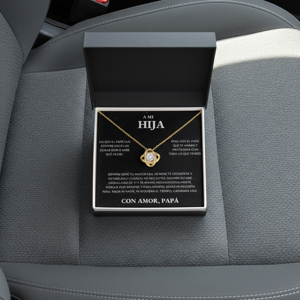 Black gift box on car seat